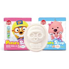 Xà bông tắm trẻ em Pororo hương trái cây Hàn Quốc 100g - Làm sạch, trắng sáng da trẻ em