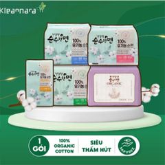 Băng vệ sinh Organic Kleannara Geonganghan Hàn Quốc siêu mềm mại, thấm hút nhanh, không kích ứng