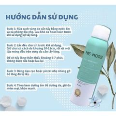 Xịt tẩy lông dạng bọt Miss Moter chiết xuất lô hội dịu nhẹ Nhật Bản 150ml