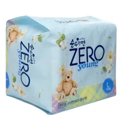 Băng vệ sinh Hàn Quốc KLEANNARA ZERO YOUNG có cánh siêu mềm mại, không mùi, siêu thấm hút nhiều size
