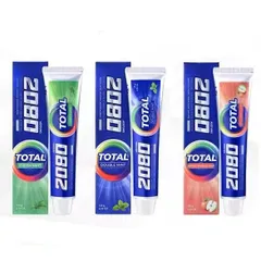 Kem đánh răng bạc hà và táo 2080 Total Double Hàn Quốc giảm hôi miệng, chống viêm nướu 120g