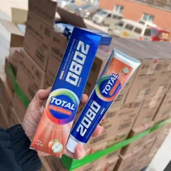 Kem đánh răng bạc hà và táo 2080 Total Double Hàn Quốc giảm hôi miệng, chống viêm nướu 120g
