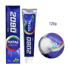 Kem đánh răng bạc hà và táo 2080 Total Double Hàn Quốc giảm hôi miệng, chống viêm nướu 120g