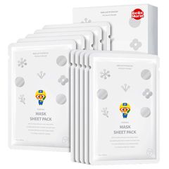 Hộp 10 mặt nạ dưỡng ẩm cho trẻ em 3-12 tuổi Pororo Mask Sheet Pack Hàn Quốc