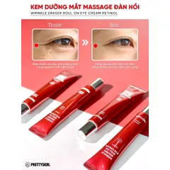 Kem dưỡng giảm thâm, quầng mắt Retinol giảm nhăn Prettyskin Wrinkle eye cream Hàn Quốc 30ml