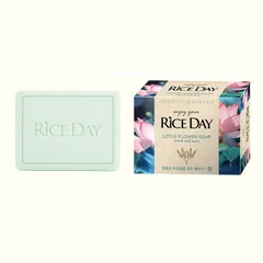 Xà bông tắm hương sen Rice Day Soap giúp cải thiện tình trạng mụn hiệu quả Hàn Quốc 100g