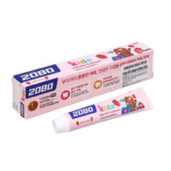 Kem đánh răng trẻ em 2080 Kids ngừa sâu răng và các lỗ hổng phá hủy men răng Hàn Quốc 80g