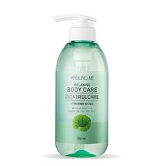 Sữa tắm tinh chất rau má dưỡng da giảm mụn lưng Welcos Around Me Hàn Quốc 500ml