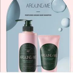 Dầu gội xả thảo dược Argan Around Me Shampoo phục hồi tóc khô xơ, gãy rụng, kích thích mọc tóc 500ml