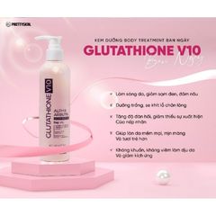 Sữa dưỡng thể trắng da, dưỡng ẩm, nâng tone PrettySkin Glutathione Body Lotion Hàn Quốc 250ml
