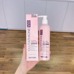 Sữa dưỡng thể trắng da, dưỡng ẩm, nâng tone PrettySkin Glutathione Body Lotion Hàn Quốc 250ml