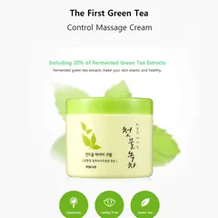 Kem tẩy trang trà xanh Welcos Green Tea Fresh Cleansing Cream sạch sâu, duy trì độ ẩm Hàn Quốc 300g