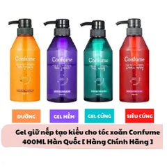 Gel tạo kiểu tóc xoăn, giữ nếp không bết dính Confume Glaze 400g - Hàng chính hãng