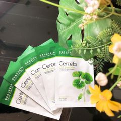 Hộp 5 mặt nạ rau má Beauskin Cica Centella giúp phục hồi, tái tạo, giảm mụn 30mlx5 Hàn Quốc