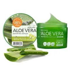 Gel dưỡng da lô hội Welcos Aloe Natura Moisture Real Smoothing tái tại và dưỡng mềm da Hàn Quốc 500g