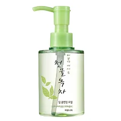 Dầu tẩy trang trà xanh làm sạch bụi bẩn, bã nhờn Welcos Green Tea Deep Cleansing Oil Hàn Quốc 170ml