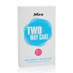 Phấn phủ trang điểm Mira cực mịn, kiềm dầu cực tốt, làm đều màu da Long Lasting UV Two Way Cake 12g