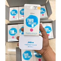 Phấn phủ trang điểm Mira cực mịn, kiềm dầu cực tốt, làm đều màu da Long Lasting UV Two Way Cake 12g