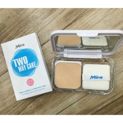 Phấn phủ trang điểm Mira cực mịn, kiềm dầu cực tốt, làm đều màu da Long Lasting UV Two Way Cake 12g