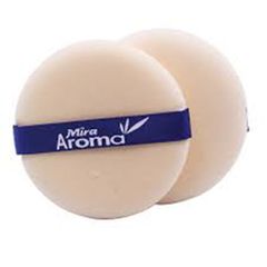 Bông phấn khô tròn siêu mịn Aroma Round Flocked Puff Hàn Quốc (2 x miếng)