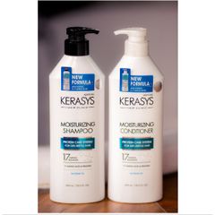 Dầu Gội Xả Kerasys Moisturizing Shampoo cân bằng độ ẩm cho mái tóc khô xơ, dễ gãy rụng 600ml