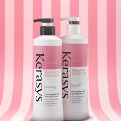 Dầu xả Kerasys Repairing phục hồi độ bóng, tăng cường chống tia UV cho tóc hư tổn, chẻ ngọn 600ml