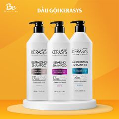 Dầu Gội Xả Kerasys Moisturizing Shampoo cân bằng độ ẩm cho mái tóc khô xơ, dễ gãy rụng 600ml
