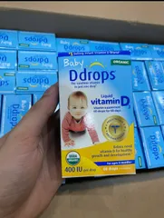 Baby Ddrops Vitamin D3 - Vitamin D3 thuần nhỏ giọt cho trẻ sơ sinh, lọ 60 giọt , chính hãng.my