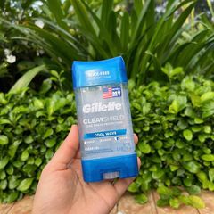 Lăn khử mùi dạng gel Gillette ClearShield Cool Wave 107g hàng Mỹ chính hãng