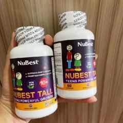 Viên uống Nubest Tall 10+ |60 viên| Hỗ trợ tăng chiều cao vượt trội cho thanh thiếu niên từ 10 - 20 tuổi [S/P nội địa Mỹ]