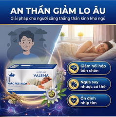 Viên uống giúp an thần hỗ trợ dễ ngủ Valena Kingphar (4 vỉ x 10 viên)