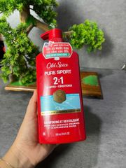 Dầu gội xả 2 trong 1 Old Spice Pure Sport 650ml