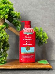 Dầu gội xả 2 trong 1 Old Spice Pure Sport 650ml