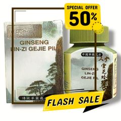 (Fullbox) Hộp gồm 30 viên - Dòng Sản Phẩm Dạng Viên Ginseng Lin - Zi Gejie Pil ( Nhân sâm linh chi tắc kè đại bổ hoàn ) - Mã 2123 Chính hãng