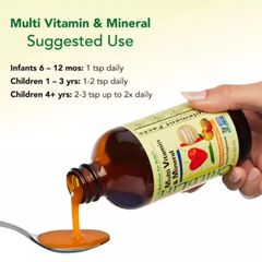 Siro ChildLife Multi Vitamin & Mineral |237 mL| Hỗ trợ sự phát triển toàn diện dành cho trẻ từ 4 tháng trở lên [S/P nội địa Mỹ]