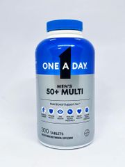 [Mẫu mới] Viên uống Bayer One A Day Men's 50+ Multi |300 viên| Hỗ trợ sức khỏe toàn diện cho nam giới trên 50 tuổi [S/P Chuẩn Mỹ]