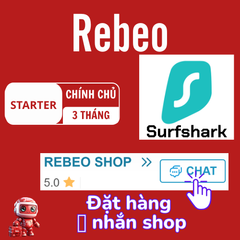 Tài Khoản Surfshark Chính Chủ, Tài Khoản Surfshark Cấp Sẵn Giá Rẻ 3 Tháng - REBEO Shop