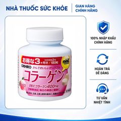(Hàng nhập khẩu) Viên nhai bổ sung collagen vị đào Orihiro Nhật Bản 180 viên
