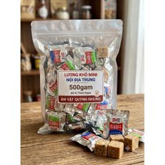 Lương Khô Mini Nội Địa Trung 500g, Bánh Lương Khô Lợi Lạp Đủ Vị Thơm Ngon Bổ Dưỡng Ăn Kiêng - Ăn Vặt Quỳnh Nhung
