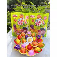 Thạch Trái Cây 3D Hình Que Kem, Chân Mèo CHUNYAYUAN 258g - Thạch Phô Mai Sữa Chua Mix Vị Thơm Ngon Ăn Vặt Quỳnh Nhung