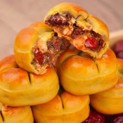 Bánh Táo Đỏ Nướng Nhân Hạt Dinh Dưỡng 500g Ít Ngọt Thơm Ngon - Đồ Ăn Vặt Bánh Táo Đỏ Ăn Kiêng Healthy Quỳnh Nhung