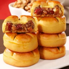 Bánh Táo Đỏ Nướng Nhân Hạt Dinh Dưỡng 500g Ít Ngọt Thơm Ngon - Đồ Ăn Vặt Bánh Táo Đỏ Ăn Kiêng Healthy Quỳnh Nhung