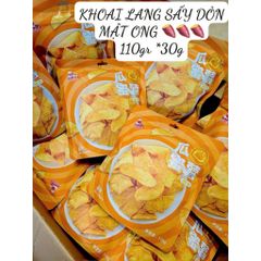 Khoai Lang Sấy Giòn Tẩm Mật Ong KAM YUENS Gói 110g - Snack Khoai Lang Mật Lát Mỏng Đồ Ăn Vặt Nội Địa Trung