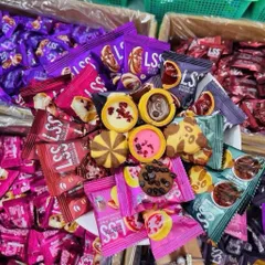 500g Bánh LSS Mix 4 Vị Siêu Ngon - Bánh Quy Tart Nhân Kem Trái Cây, Socola Chảy Đài Loan Ăn Vặt Cực Dính