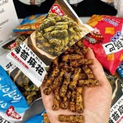 Combo 3 Gói Bim Bim Rong Biển Quẩy Xoắn Vị Tôm Khô 96g/gói - Snack Rong Biển Thơm Ngon Giòn Rụm Đồ Ăn Vặt Hot Trend