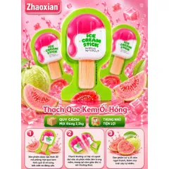 Thùng 2,5kg Thạch Que Kem Zhaoxian Mix Vị Dưa Gang Chanh Vàng Trà Sữa - Thạch Trái Cây 3D Dai Ngon Cho Bé Ăn Vặt