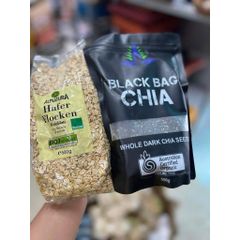 Hạt Chia Đen Hữu Cơ Black Bag Chia Úc 500g - Hạt Chia Giảm Cân, Tốt Cho Tim Mạch & Sức Khỏe Hàng Chính Hãng