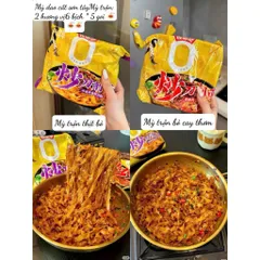 Combo 5 Gói Mỳ Dao Cắt Sơn Tây Vị Bò Om Thơm Ngọt Đậm Đà - Mỳ Nước Dẹt Gợn Sóng Nội Địa Trung Quỳnh Nhung