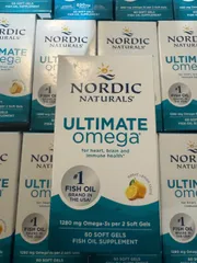 Nordic Naturals Ultimate Omega - Viên mềm Omega-3 cho tim não và sức khỏe miễn dịch - 60 viên mềm - Dầu cá bổ sung