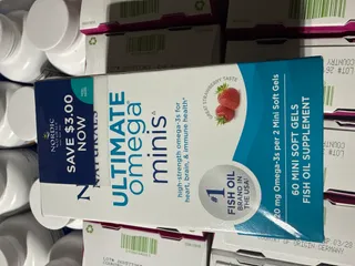 Nordic Naturals Ultimate Omega Minis - 60 viên mềm cá hồi - bổ sung omega-3 cho tim, não và hệ miễn dịch - hương dâu tây